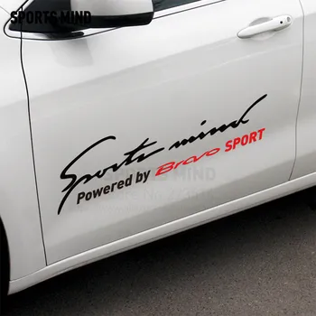 

Sports Mind On Car Body automobiles Reflective material Vinyl Sticker decal car styling For Fiat bravo exterior accessories
