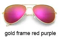 Классические поляризационные солнцезащитные очки для женщин и мужчин, зеркальные очки для вождения, новинка, солнцезащитные очки пилота, фирменный дизайн, UV400 oculos de sol - Цвет линз: P3026 gold redpurple