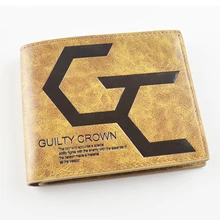 Хаки тонкий тип PU короткий кошелек с японским аниме «Корона вины» Корона ouma Shu mark