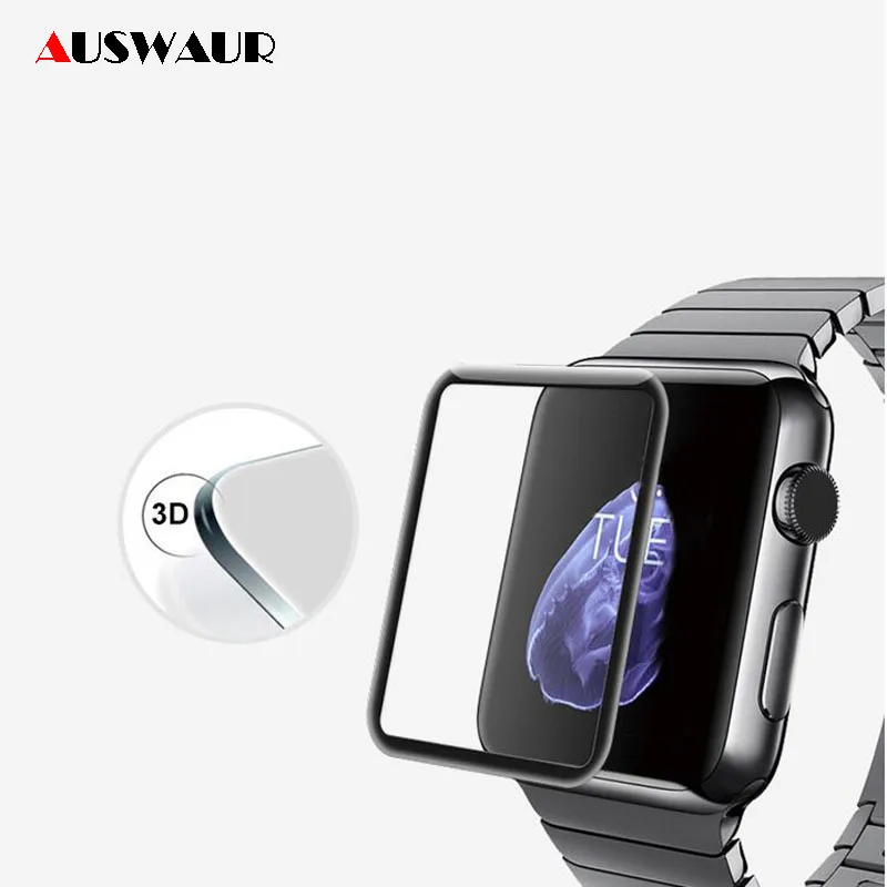 Для iWatch 1 2 3 Защитная пленка закаленное стекло Защита экрана 3D полное