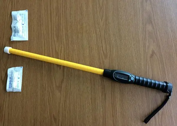 Портативный rfid-накопители идентификации животных с 128*32 OLED Экран fdx Reader Сканер