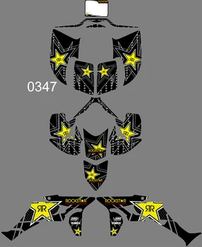 

3M 5 STYLES TEAM GRAPHICS BACKGROUNDS DECALS STICKERS FOR HONDA TRX450R
