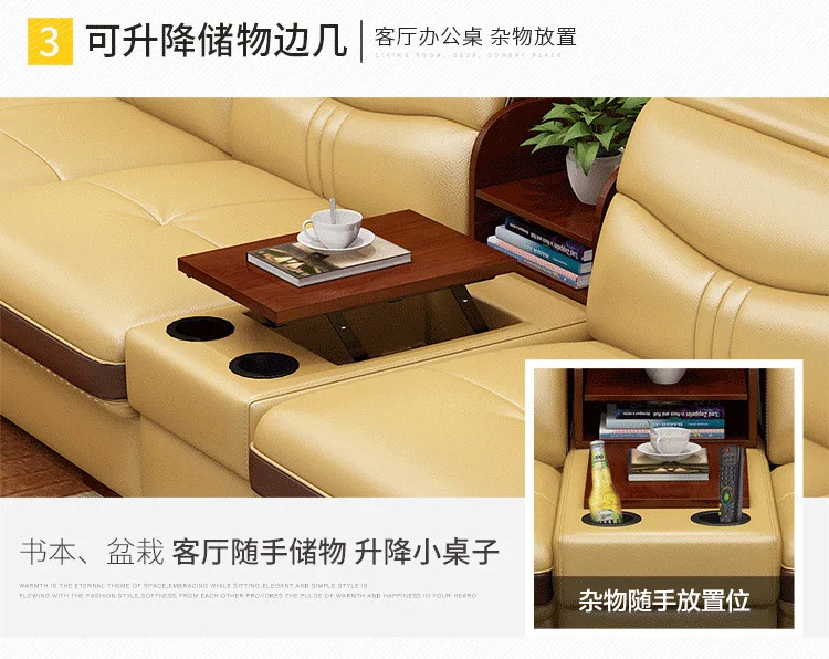 غرفة المعيشة طقم أريكة مدلك الحقيقي بقرة حقيقية أريكة جلدية كرسي المتكلم بلوتوث نفخة asiento muebles دي سالا canape كاما