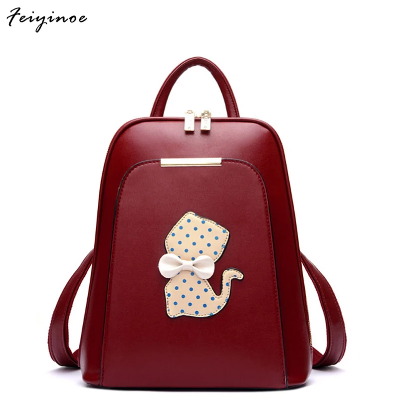Women backpack women bag leather bag shoulder bag PU travel backpack