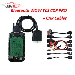 Bluetooth Wow CDP сканер с программным обеспечением V5.008 R2 же как TCS CDP плюс диагностический инструмент для автомобилей Грузовик до 2016 с автомобилем