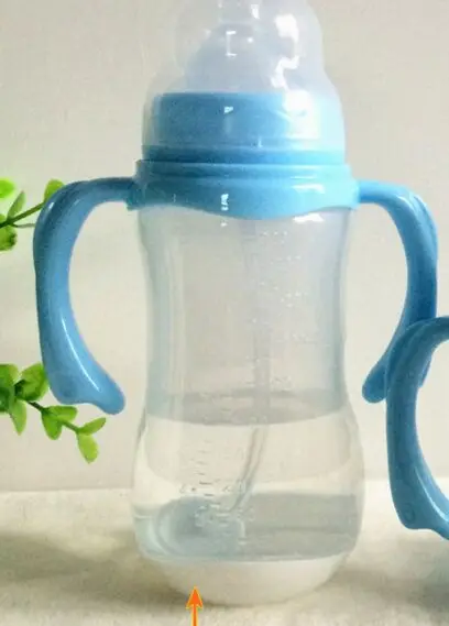 Blue 240 ml 180 мл 240 мл 320 мл ударопрочные Бутылочки для детей Обучающие Детские стаканчики детские ручки для питья сока для кормления - Цвет: Blue 240 ml