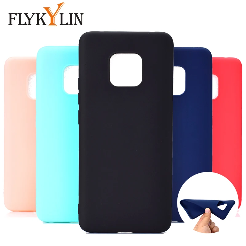 FLYKYLIN Silicon TPU Phone Cases For Huawei Mate 20 Lite Case Cute Candy Color Cover on 10 Pro Coque |