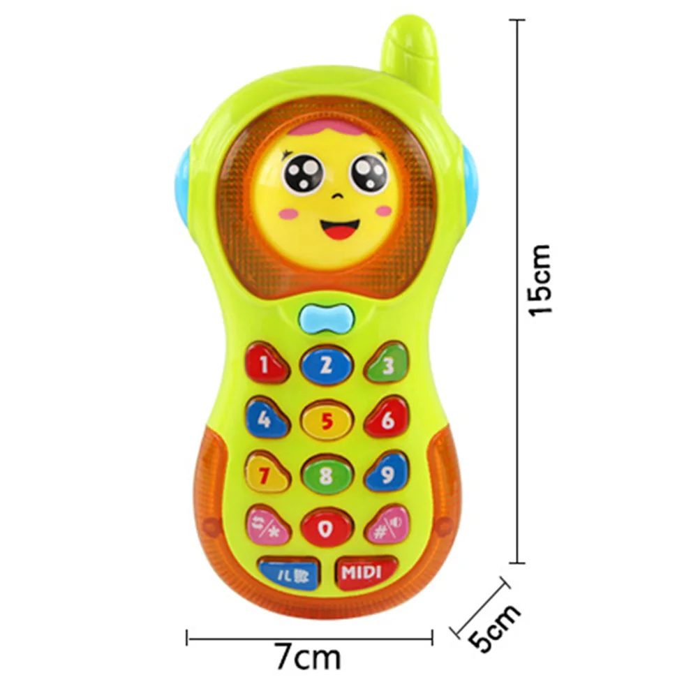 Электронные детские музыкальные Сотовая связь телефон игрушка мобильного телефона игрушки Цвет ful музыкальные мобильный телефон