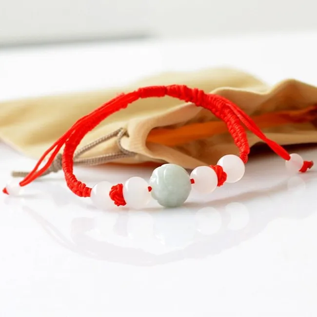 Винтажный браслет, ювелирные изделия, счастливые красные нити, браслеты с узлами для женщин, красные веревочные бусины, Этнические браслеты и браслеты, подарок 0543