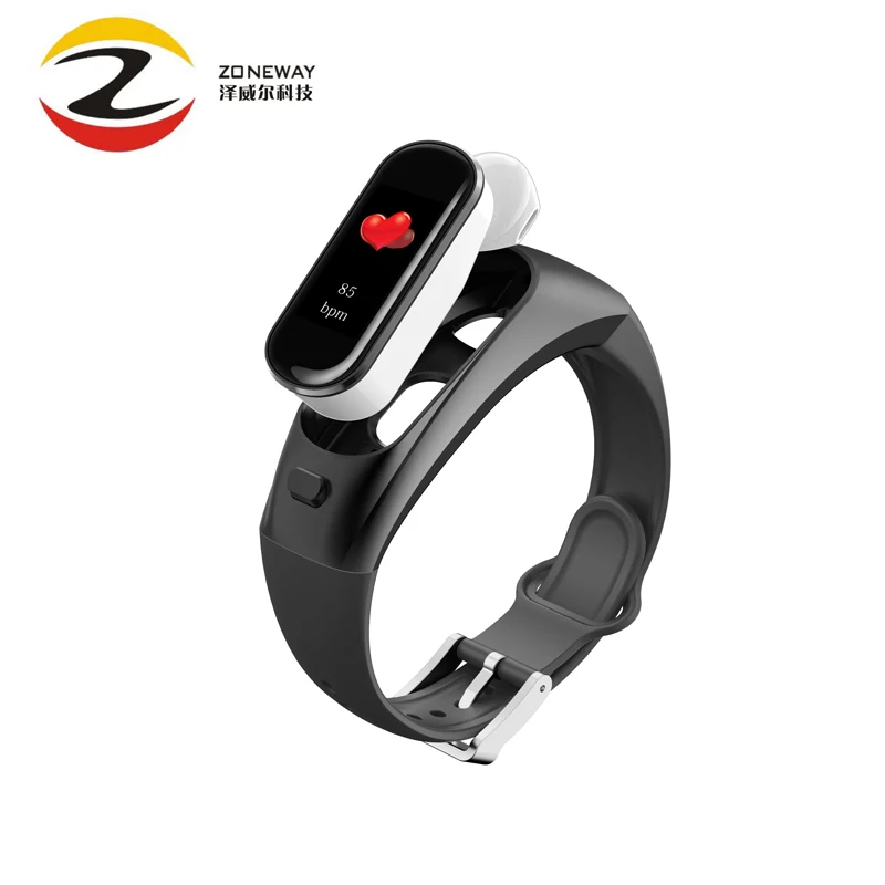 

H109 Smart Band Your Health Steward Blood Pressure Measuring Fitness Tracker Color Screen Bluetooth Headset Talk Band PK V09S