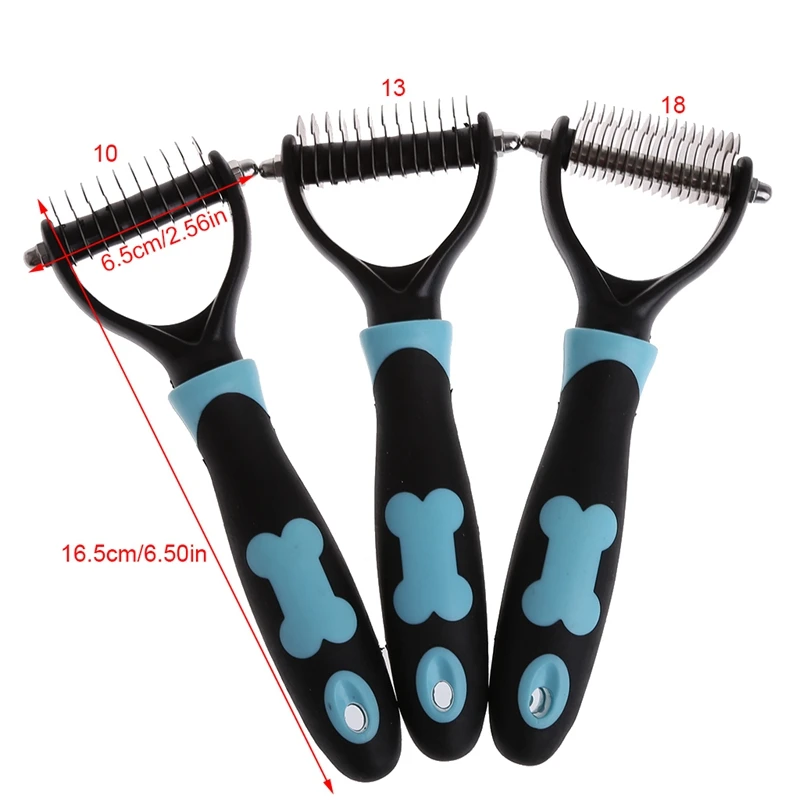 Dog Pet Brush Dematting Grooming Deshedding Tool Trimmer Comb Rake 10