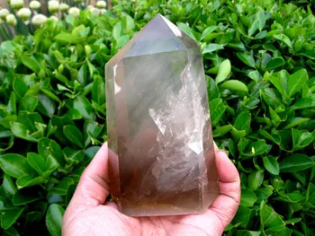

ddh001592 NATURAL Smokey quartz crystal Point healing