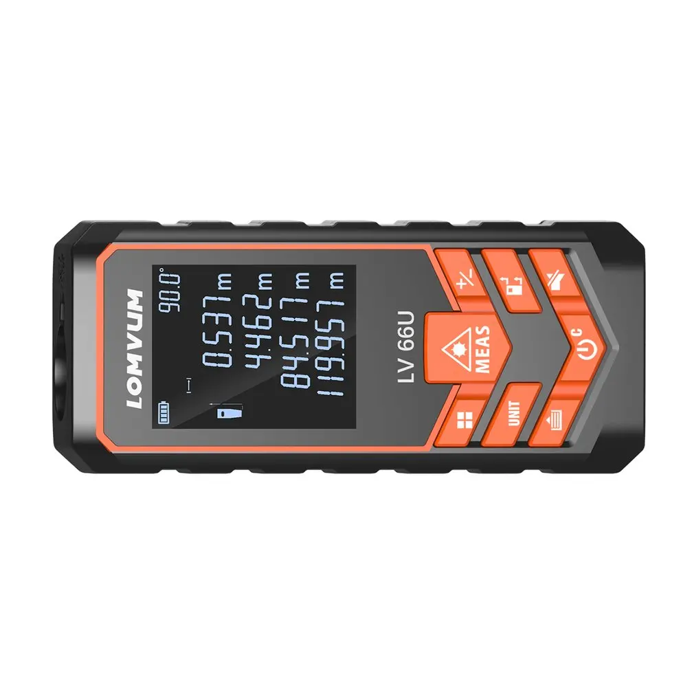 LOMVUM Laser Range Finder Auto Level Distance Meter Measuring Instrument Rangefinder 40m 50m 60m 80m 100m 120M IP65 waterproof