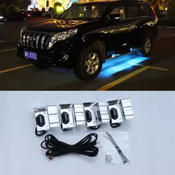 2010-2018 4 шт светодиодный дверь шаг в сторону подножку огни для Toyota Land Cruiser Prado FJ 150 2018 аксессуары