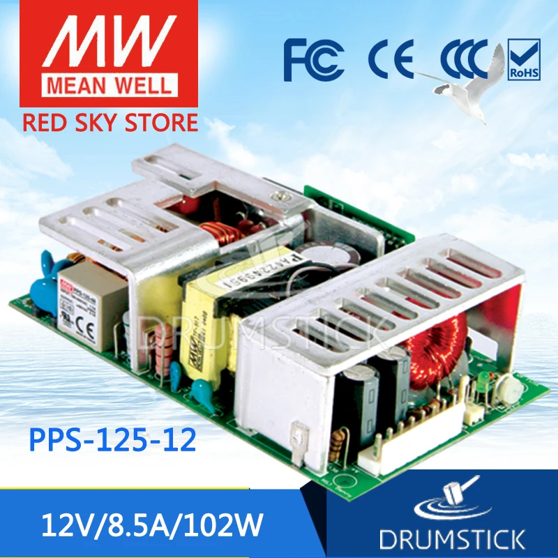 

MEAN WELL PPS-125-12 12V 8.5A meanwell PPS-125 12V 102W Single Output with PFC Function