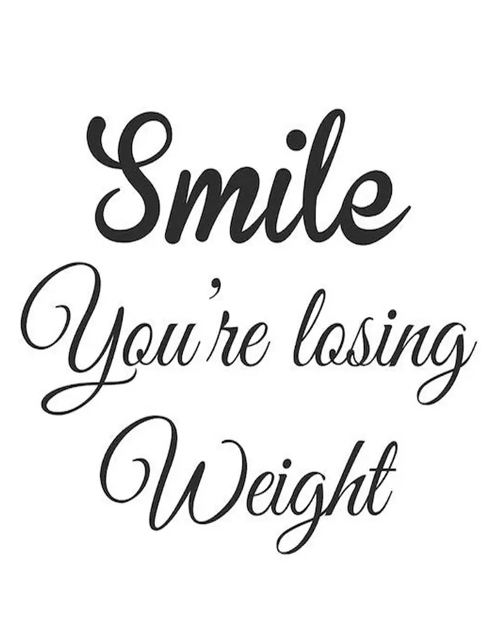 Smile You're Losing Weight Quotes Toilet Seat Sticker Vinyl Home Decor Bathroom WC Text Decals Removable Waterproof Murals 3521