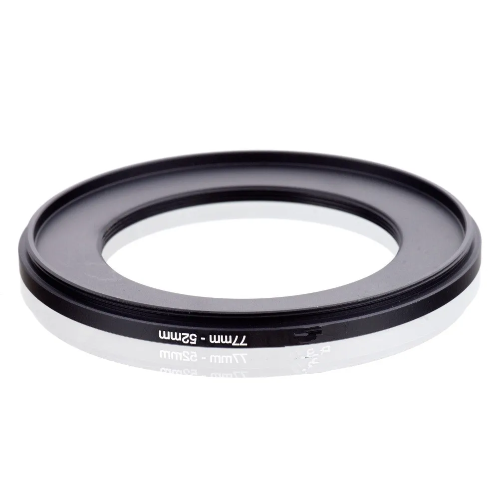 HFES Camera Lens Filter Step Up ring 77mm 52mm Black Step Down Ring