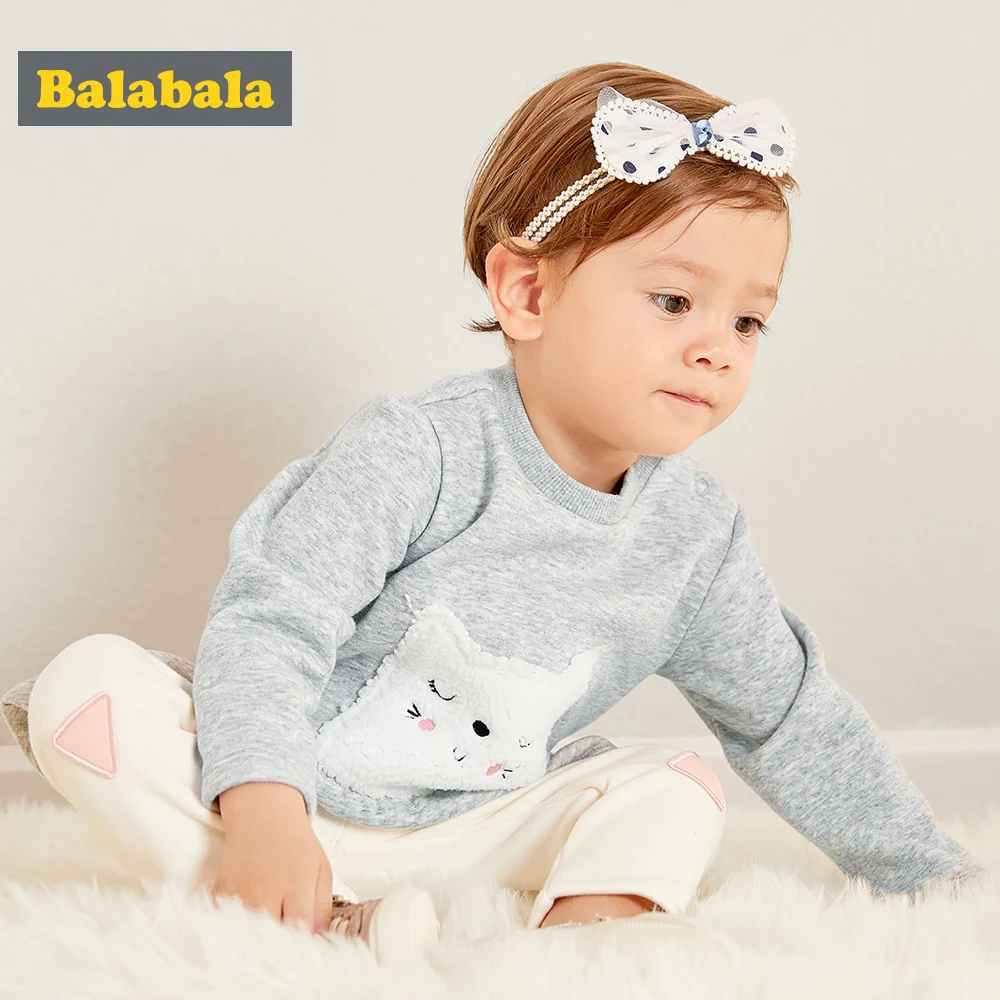 Balabala/ г. Осенне-зимняя детская одежда для новорожденных мальчиков; детская одежда с капюшоном+ штаны; Одежда для девочек; комплекты одежды для младенцев