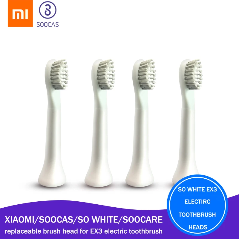 

Xiaomi Mijia SO WHITE EX3 Toothbrush Head Original SOOCAS EX3 tooth brush head replacement for Xiaomi Youpin sonic toothbrush