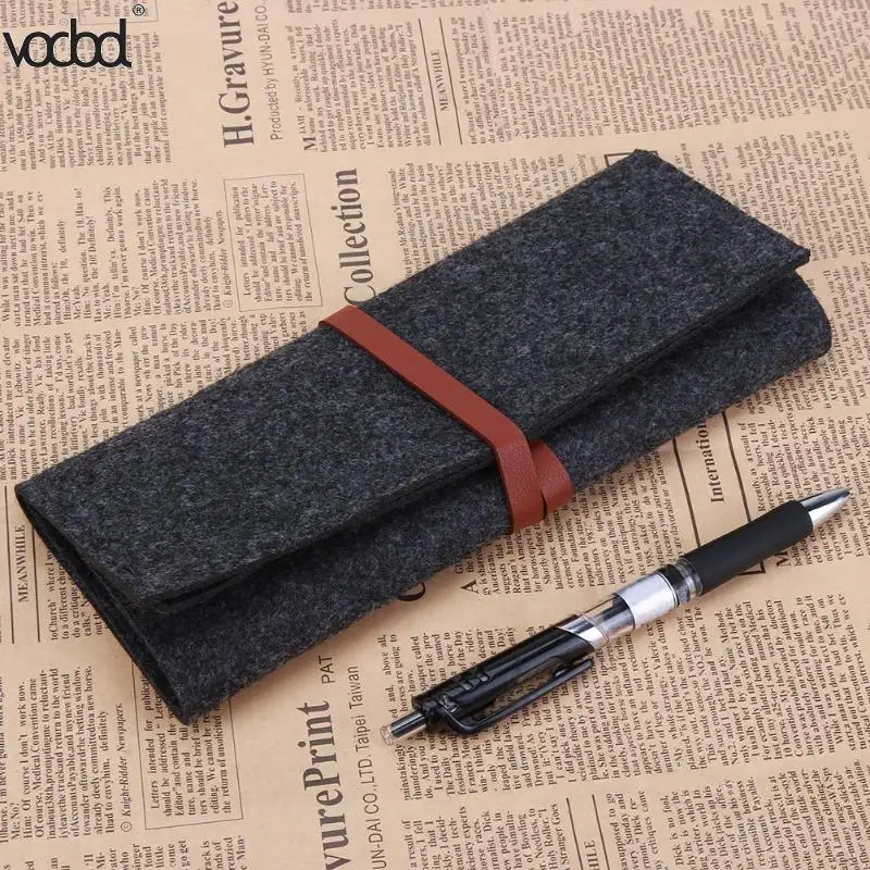 

Multifunction Pencil Bag Roll Up Thick Canvas Wrap Pouch 2 Holder Case Organizer Pouch Perfect Storage for Brush Make up