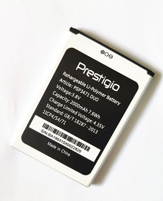 AZK 20 шт./лот PSP3471 DUO Аккумулятор для Prestigio Phone батарея|Аккумуляторы мобильных