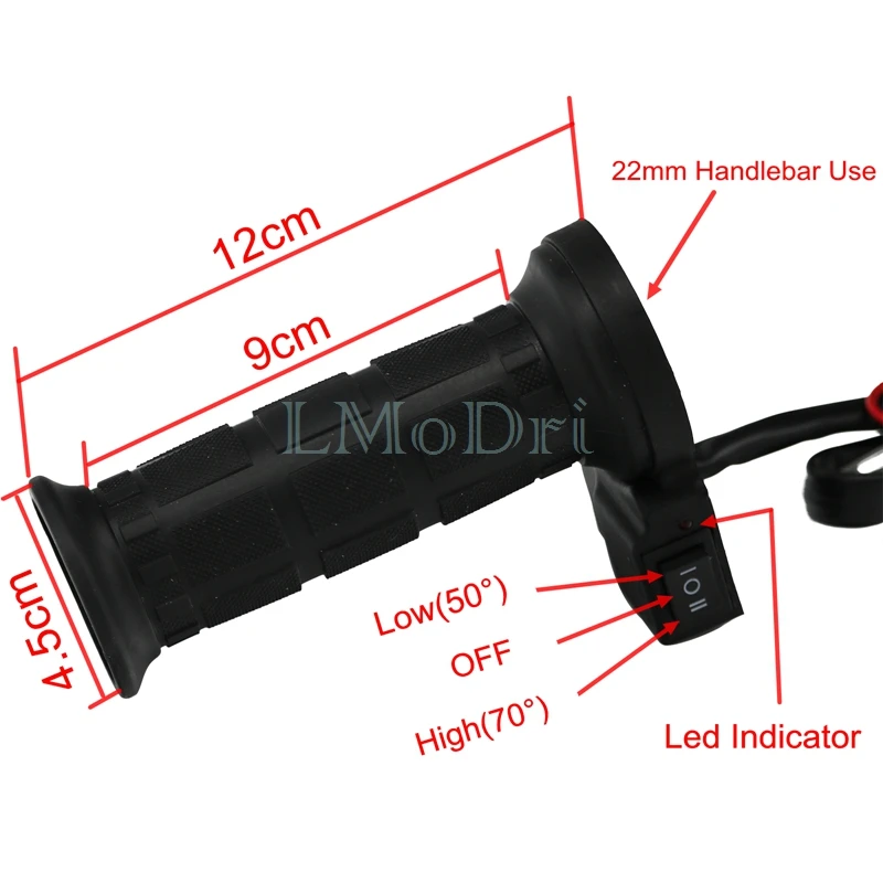 LMoDri мотоцикл 7/" 22 мм зажимы для горячего электрического руль с подогревом руки теплые ручки ATV грелки универсальный захват регулируемый