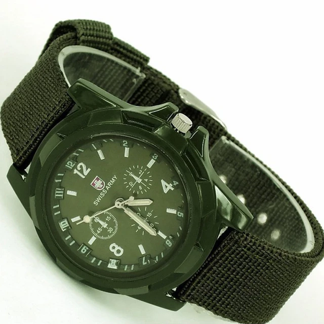 Relojes deportivos Retro para hombre reloj de cuarzo militar de
