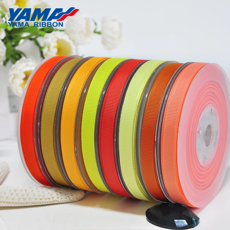 YAMA 25 28 32 38 мм 100 ярдов Желтое Золото Оптовая Grosgrain Лента для Подарка Diy Платье