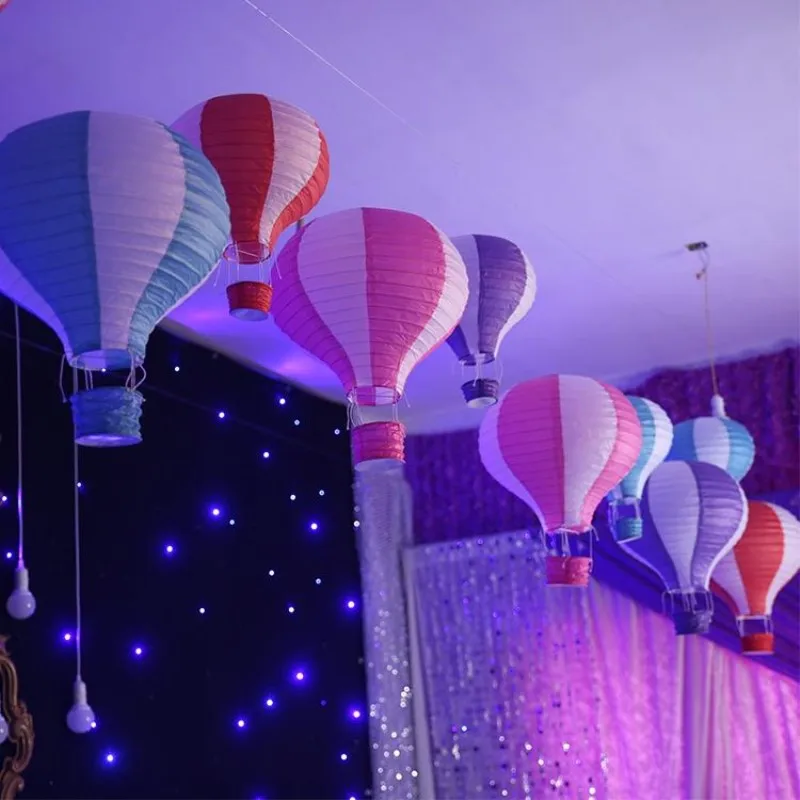 12"/30CM Hot Air Balloon Paper Lanterns Lampshade Wedding Christmas Party Decor 