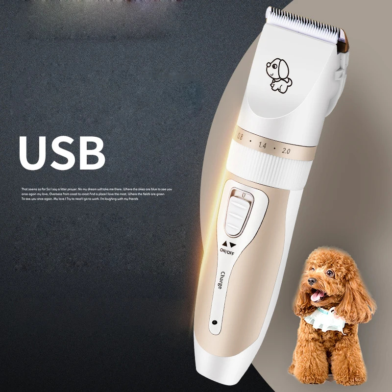 DannyKarl USB Pet Rechargeable Cat Dog Pet Hair Clipper Hair Clipper Barbershop Large Dogs Shaver Hair Clippers Not Stuck Hair