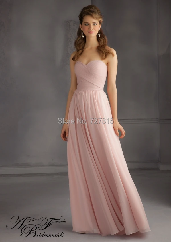 New Fashion 2015 Baby Pink Bridesmaid Dresses Special Occasion Dress