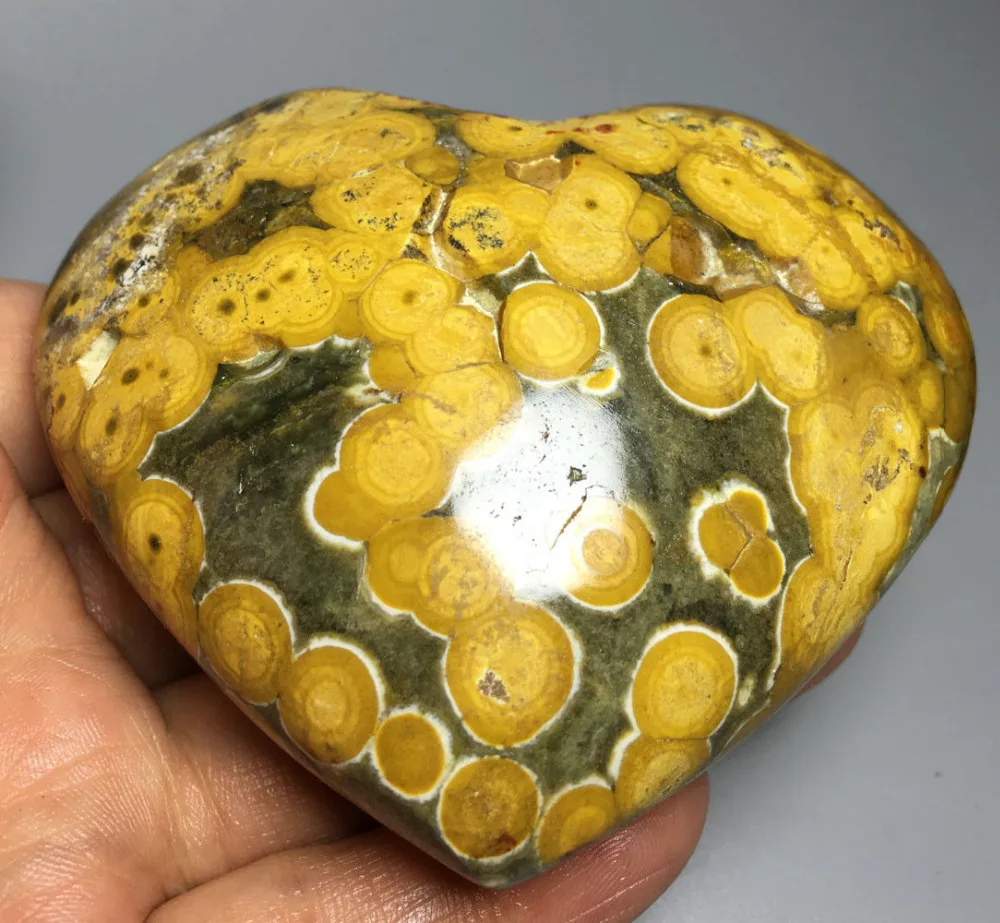 

305g Raw NATURAL OCEAN JASPER QUARTZ Geode CRYSTAL sphere HAERT HEALING ramadan gifts
