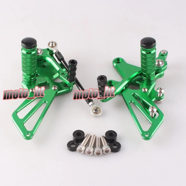 CNC регулируемый Rearset задний Набор подножки для ног для Kawasaki Ninja 250R EX250J 2008 2009 2010 2011 2012