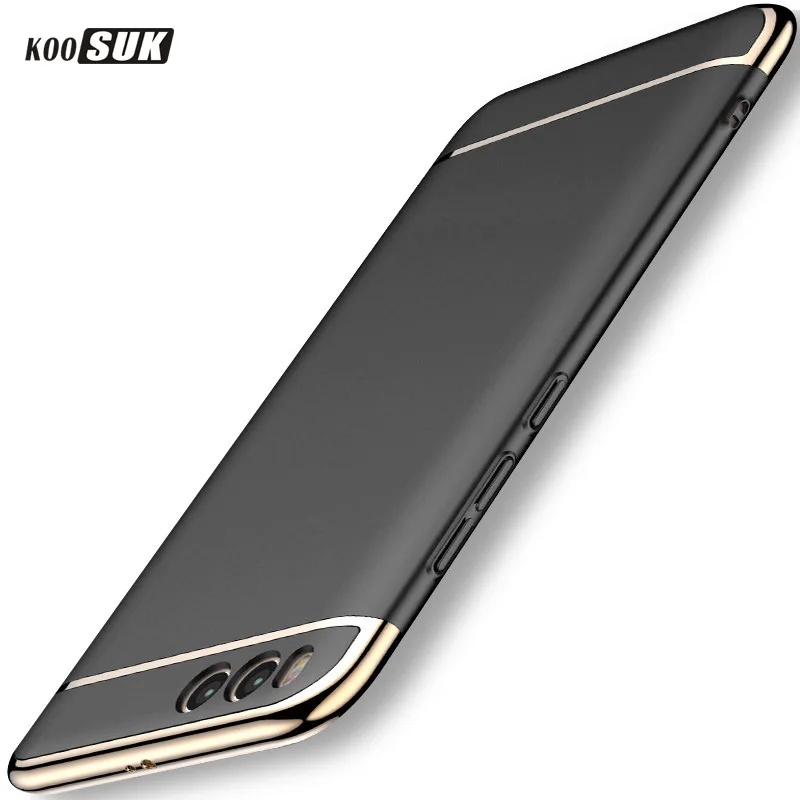 Чехол для Xiaomi Mi 6 Plus 3 в 1 позолоченный чехол задней панели телефона Mi6 жесткий