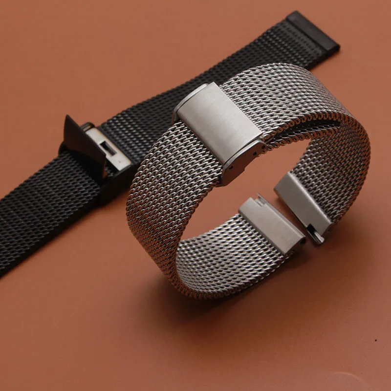 Top Quality Watchbands bracelet lady Men Stainless Steel Mesh Watch