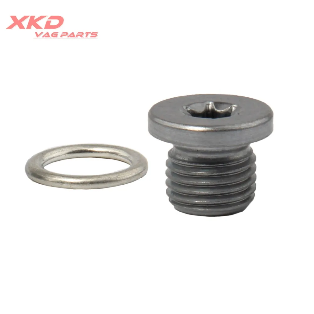 Engine Oil Drain Plug&Gaskets For VW Jetta Golf CC PASSAT AUDI A3 A4 A5 Q3 Q5 N 013 815 7 N 911