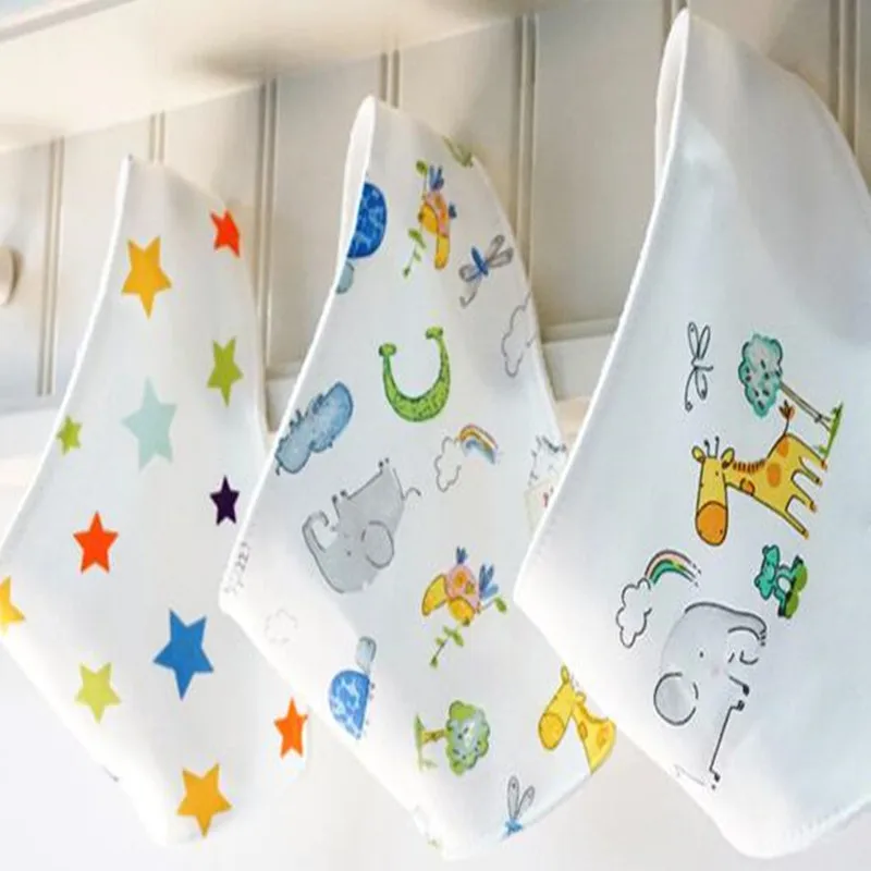 

3pc/lot 100% cotton baby bibs bandana bibs bib baby clothing baby stuff G-2RE82