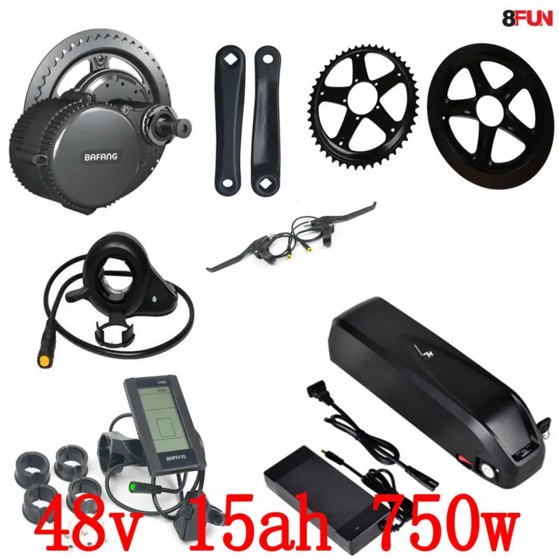48V 750W BBS02B bafang mid привод электродвигателя комплект + 48V 15AH 750 Вт Батарея 48В 14.5AH использовать panasonic батарея для электровелосипеда 48V 750W BBS02B bafang mid привод электродвигателя комплект + 48V 15AH 750 Вт Батарея 48В 14.5AH использовать panasonic батарея для электровелосипеда