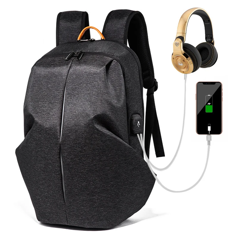 Модный мужской рюкзак для ноутбука 15 дюймов 2021 с USB-портом ПК планшета Macbook Dell HP