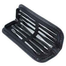 7 шт./компл. для удаления угрей, инструмент для удаления прыщей инструмент для удаления набор для ухода за носом уход за кожей лица Уход за кожей