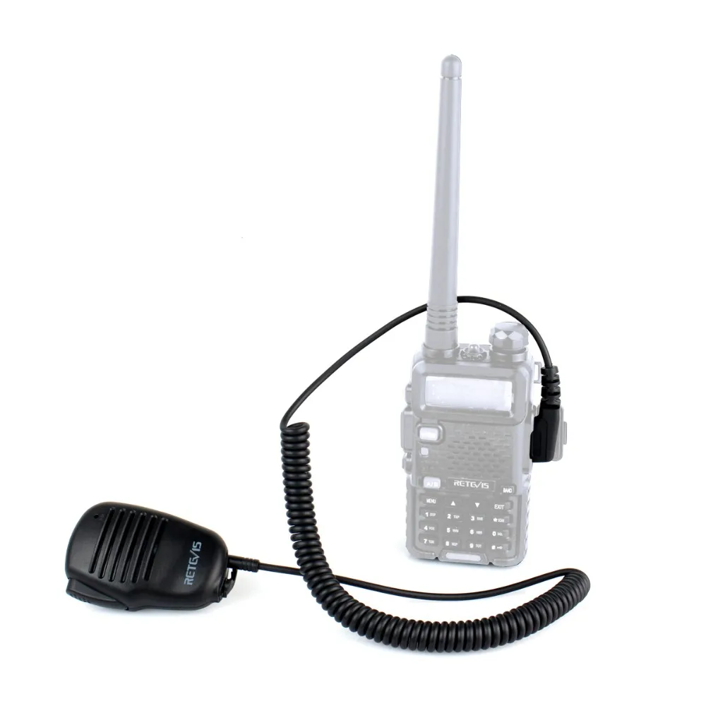 2 Pin PTT Динамик Микрофон для KENWOOD BAOFENG UV-5R RETEVIS H777 RT5R RT3 RT5 RT80 PUXING TYT Ham Радио рация C9021