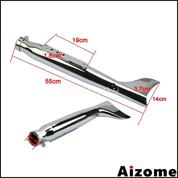 41 38 35 мм мотоциклетные выхлопные глушители глушитель Слип-на рыбий хвост выхлопная труба для Harley Кафе Racer Chopper Bobber L& R сторона