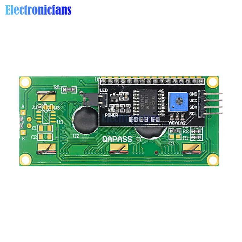 Синий дисплей IIC/I2C/TWI/последовательный интерфейс SPI 1602 16X2 модуль подсветки ЖК