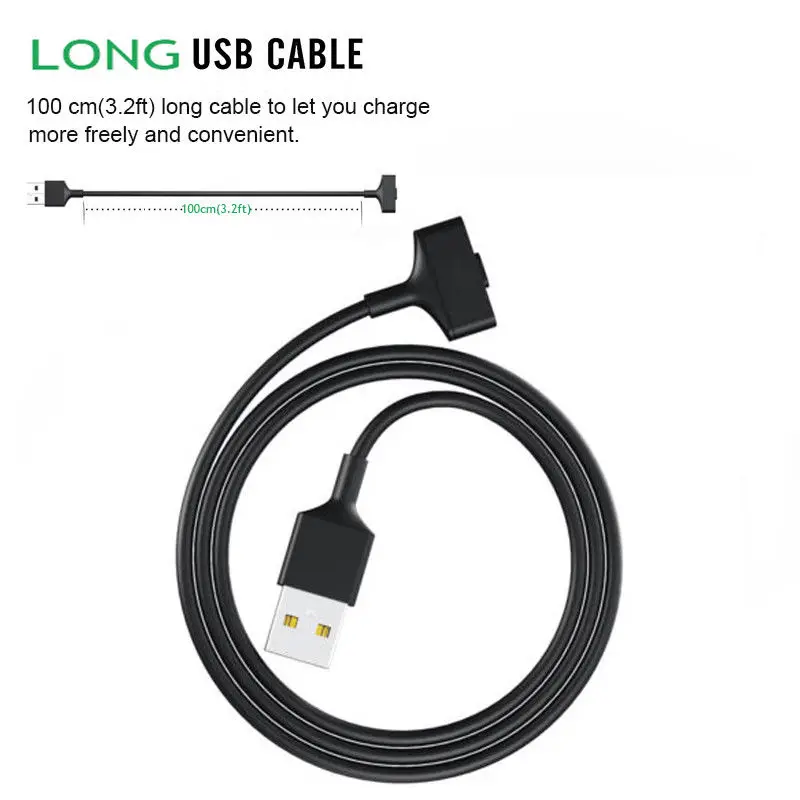 Новейшая Замена USB 3.2FT кабель для зарядки шнур для Fitbit ионный Зарядное устройство для умных часов
