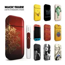 Волшебная Акула 1 шт./лот Трансформеры ханк Пикачу мотоцикл ПВХ Bumpy E-наклейка на сигарету чехол Обложка для IQOS 2,4 Plus