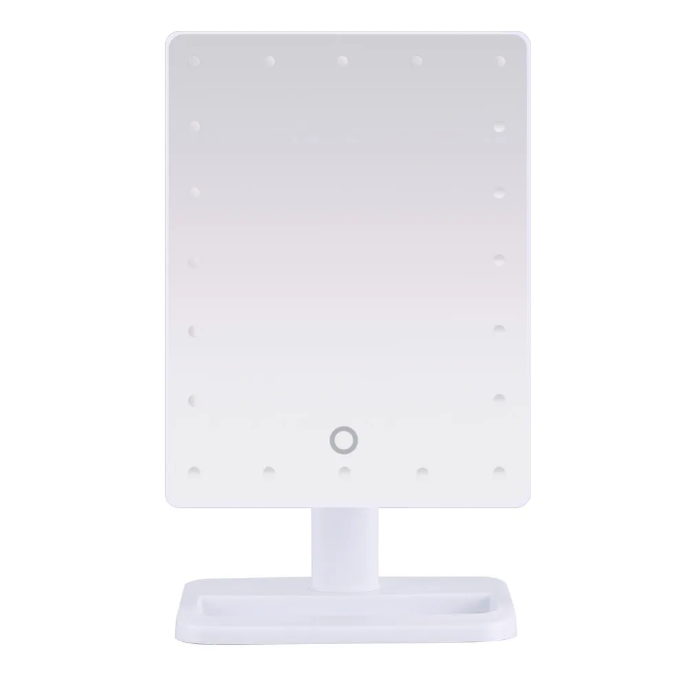 20LED Сенсорный экран с подсветкой подставка для макияжа зеркало настольное Косметика с подсветкой зеркала для ванной зеркало для душа новое поступление