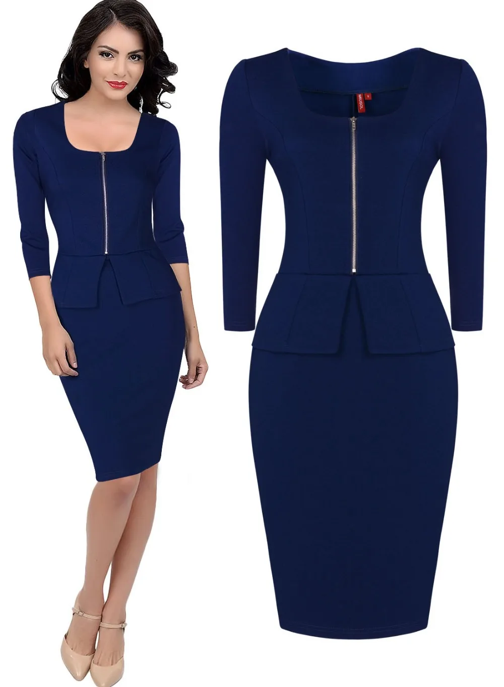 Free shipping Women's Office Lady Work Elegant Bodycon Cocktail Party
