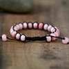 Rose Opale Perle Bracelet D'amitié Fantaisie Pierres Naturelles Bracelet Réglable Pour Les Femmes Perlé Mode OL Bracelet Cadeaux ► Photo 2/5