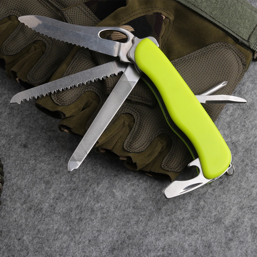  Folding Swiss Pocket Multi Tool Knife Stainless Steel Pocket Hunting Knives Army Suvival Outdoor Ca