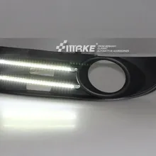 Для VW TOURAN 2008-2011 led drl дневные ходовые огни с противотуманной крышкой желтая функция поворота Высокое качество